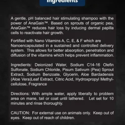 E3 Hair Growth Shampoo with Anagain for Horses (16 oz)