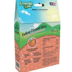Emerald Pet Feline Dental Stixx with Salmon & Pumpkin Dental Cat Treats (3.6 oz)