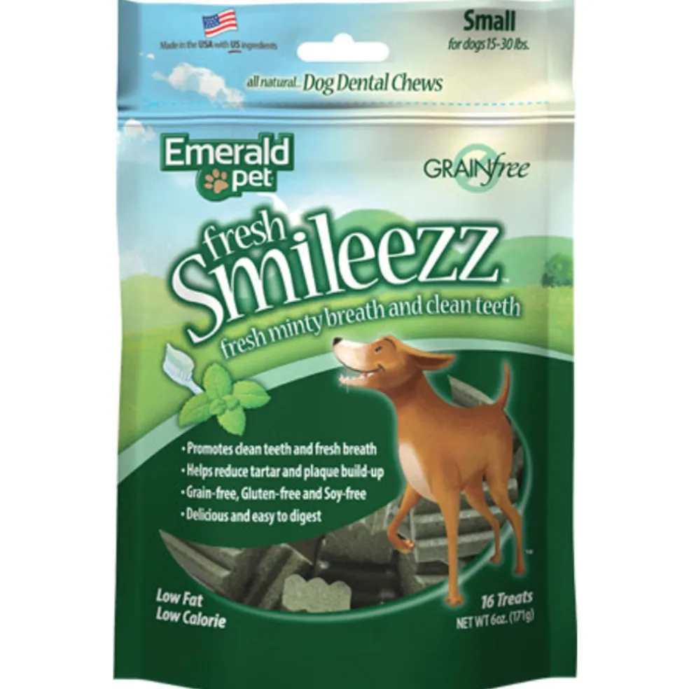 Emerald Pet Fresh Smileezz Grain-Free Small Dental Dog Treats