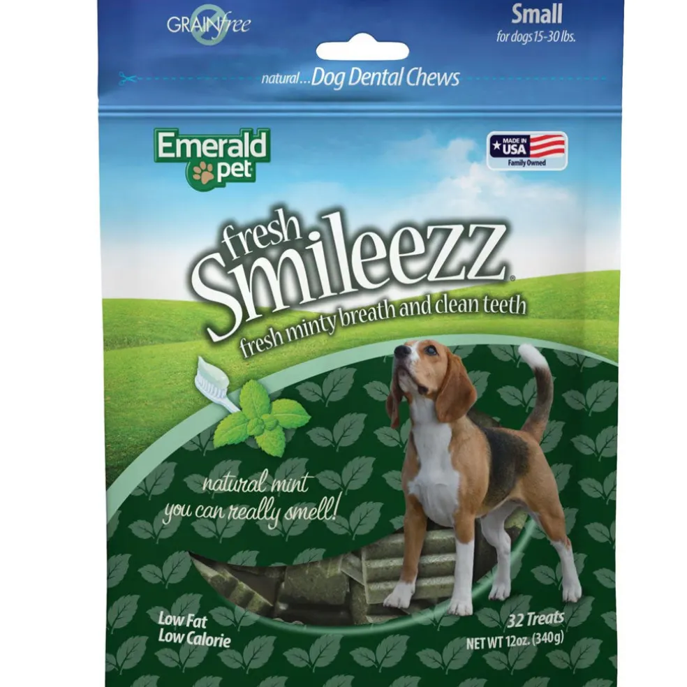 Emerald Pet Fresh Smileezz Grain-Free Small Dental Dog Treats