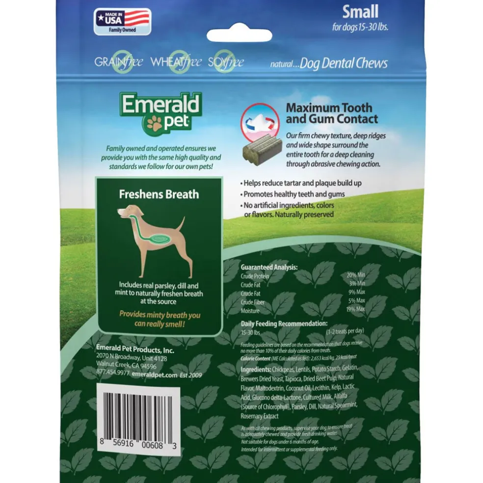 Emerald Pet Fresh Smileezz Grain-Free Small Dental Dog Treats