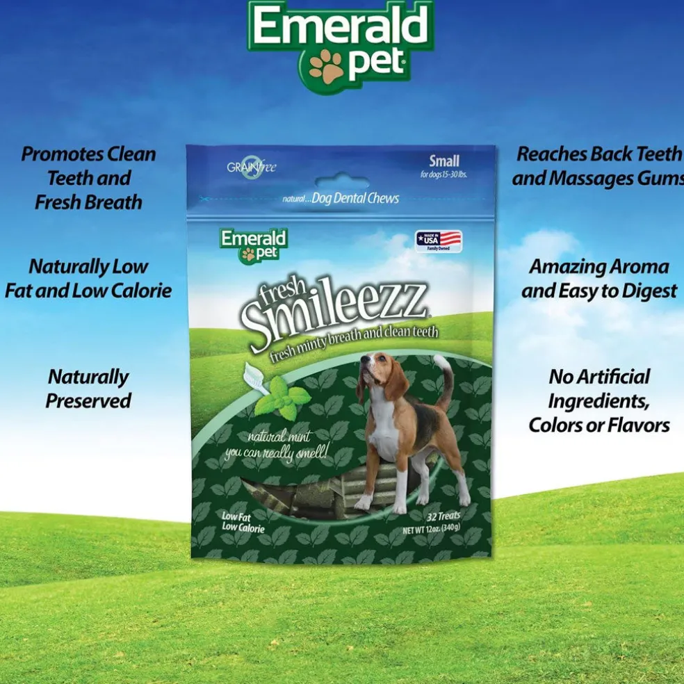 Emerald Pet Fresh Smileezz Grain-Free Small Dental Dog Treats