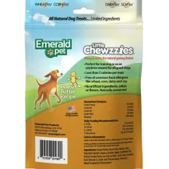 Emerald Pet Little Chewzzies Peanut Butter Recipe Dog Treats, 5-oz