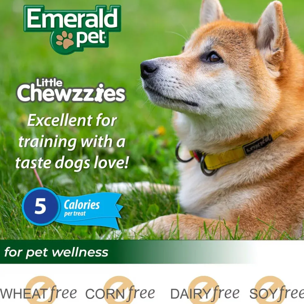 Emerald Pet Little Chewzzies Peanut Butter Recipe Dog Treats, 5-oz