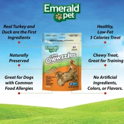 Emerald Pet Little Chewzzies Turducky Recipe Dog Treats, 5-oz