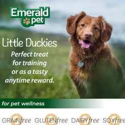 Emerald Pet Little Duckies Grain-Free with Duck & Cranberry Dog Treats, 5-oz