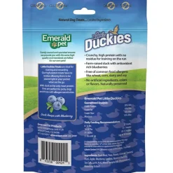 Emerald Pet Little Duckies Grain-Free with Duck & Blueberry Dog Treats, 5-oz