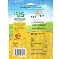 Emerald Pet Pumpkin Harvest Mini Trainers Pumpkin Recipe with Banana Dog Treats, 6-oz