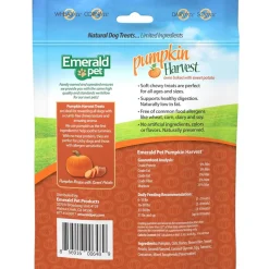 Emerald Pet Pumpkin Harvest Oven Baked with Sweet Potato Chewy Dog Treats, 6-oz