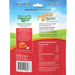 Emerald Pet Pumpkin Harvest Oven Baked with Apple Chewy Dog Treats, 6-oz