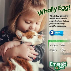 Emerald Pet Wholly Egg Recipe with Chicken Cat Treats, 2.5-oz