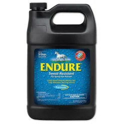 Endure Sweat Resistant Fly Spray for Horses, Easy Pour Spout Refill (Gallon)