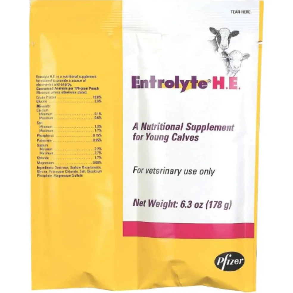Entrolyte H.E. Nutritional Supplement for Young Calves (178 gm)