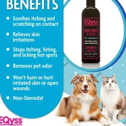 EQyss Grooming Products Micro-Tek Dog, Cats & Puppies Shampoo (16 oz)