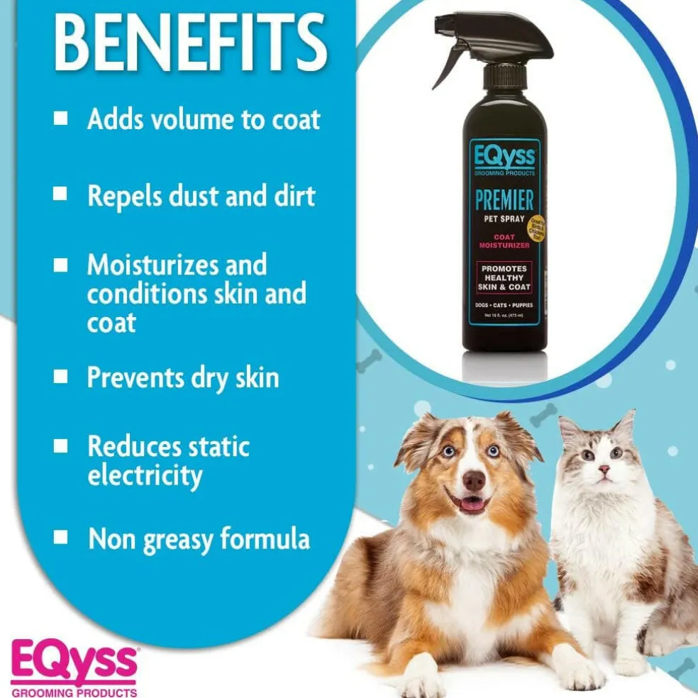EQyss Grooming Products Premier Pet Spray for Dogs, Cats & Puppies, 16-oz
