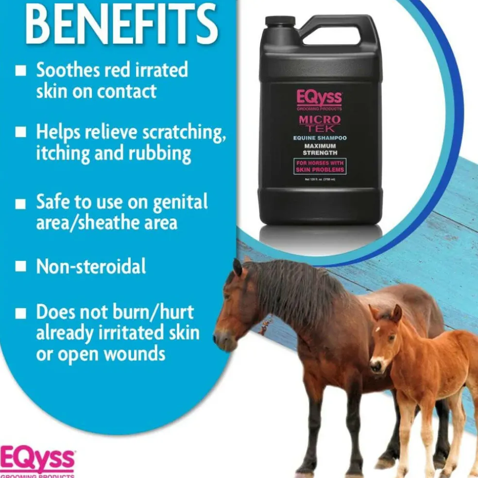 EQyss Micro-Tek Maximum Strength Soothing Shampoo for Horses