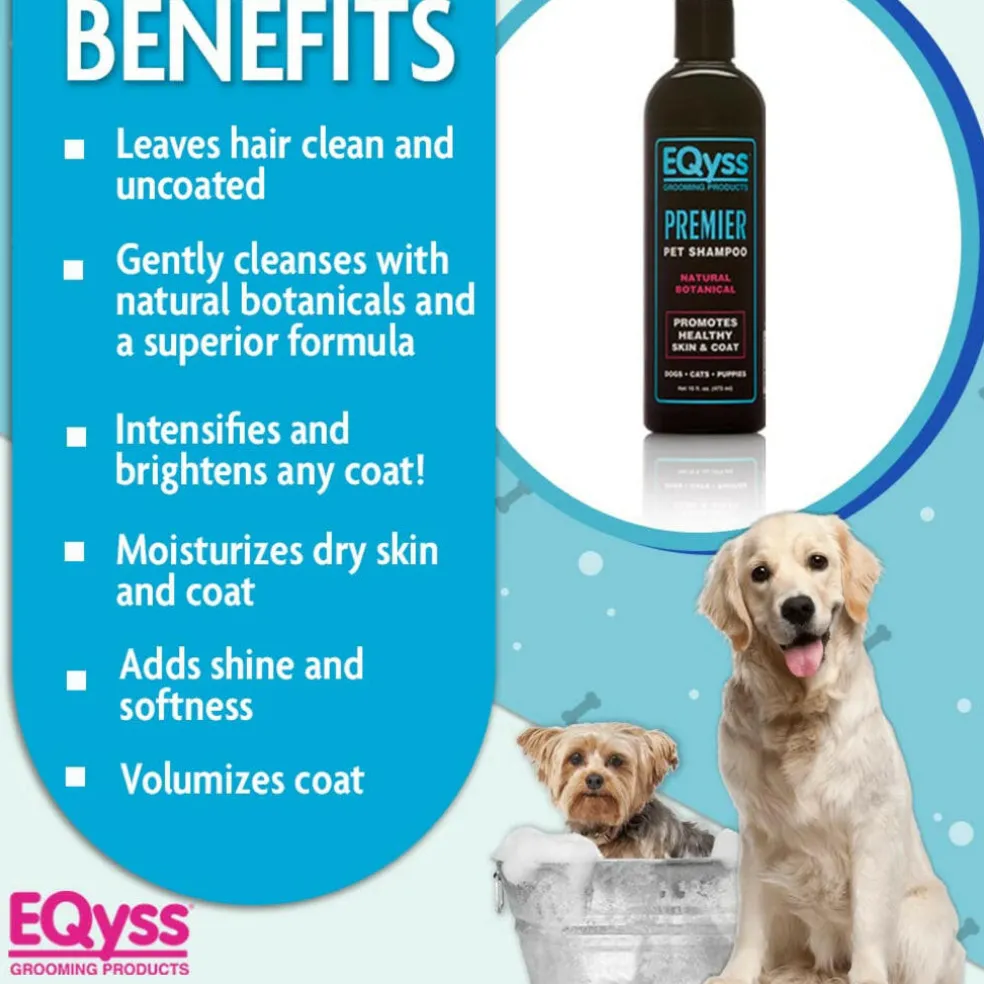 EQyss Premier Pet Shampoo for Dogs, Cats & Puppies (16 oz)