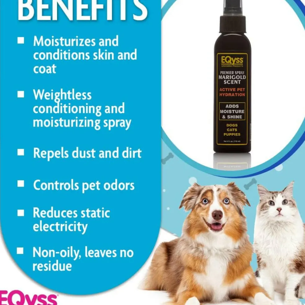 EQyss Premier Spray Marigold Scent Active Pet Hydration For Dogs, Cats & Puppies (4 oz)