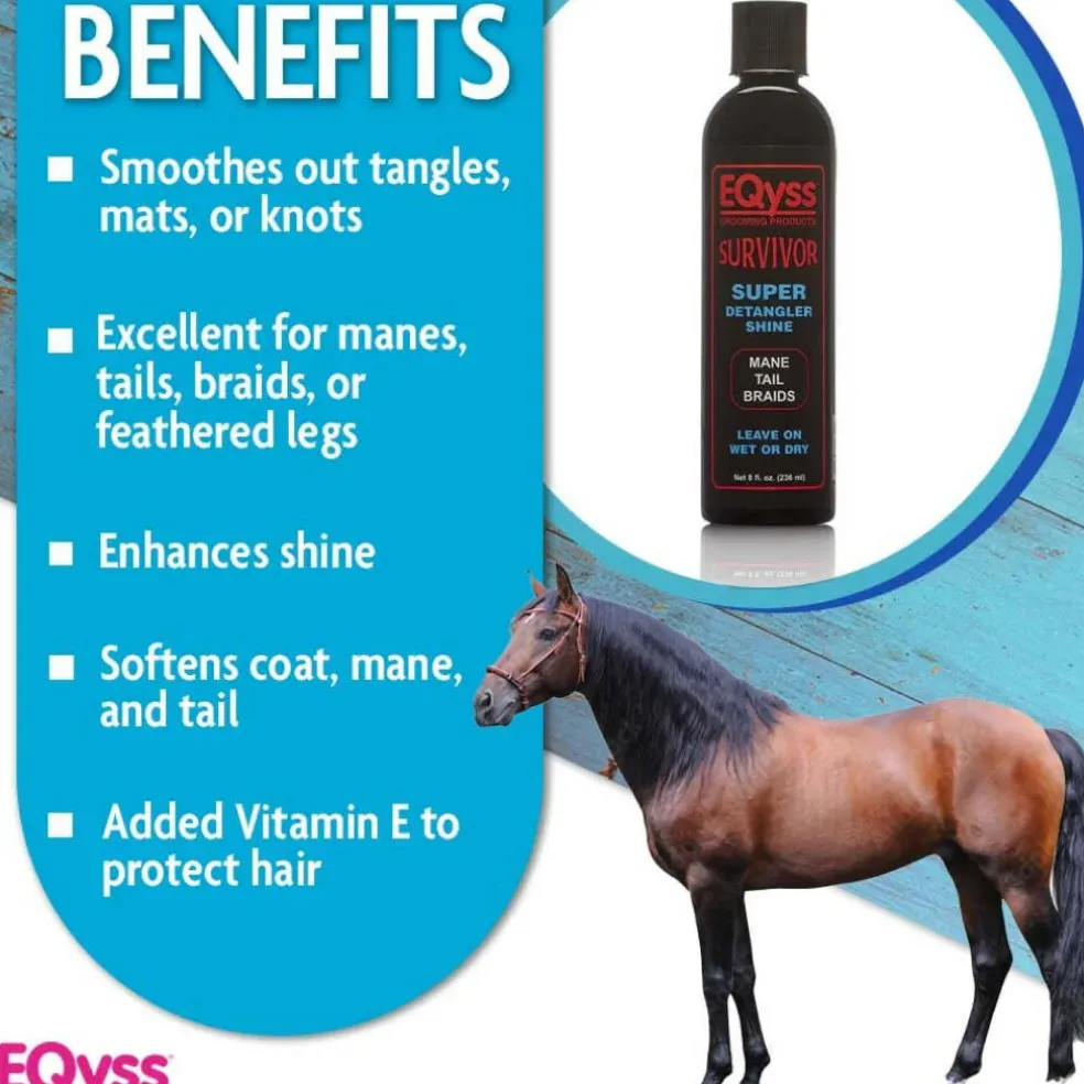 EQyss Survivor Super Detangler Shine for Horses (8 oz)