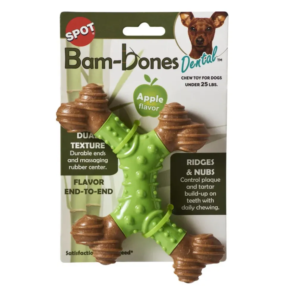 Ethical Bambone Dental X-Bone Apple Toy For Dog