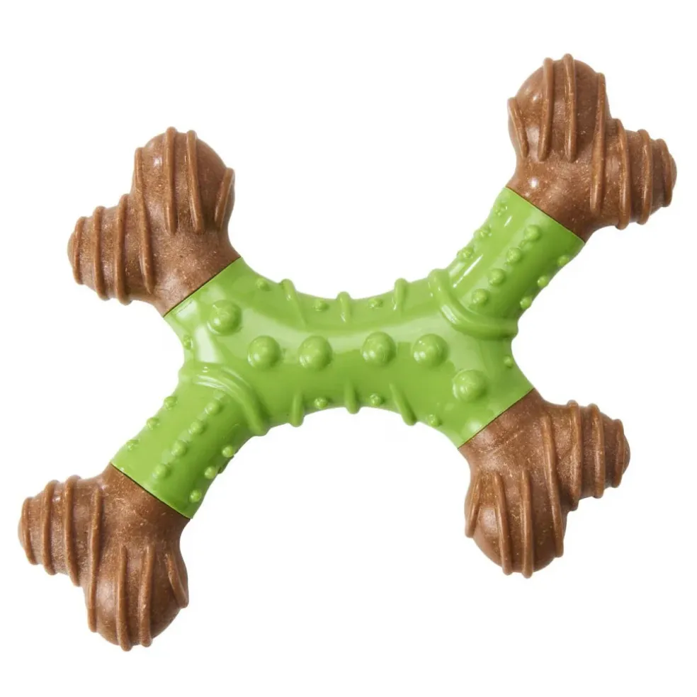 Ethical Bambone Dental X-Bone Apple Toy For Dog