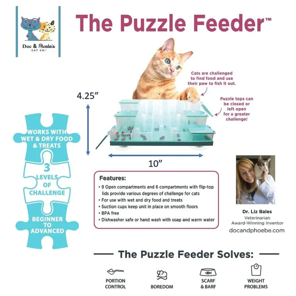 Ethical Doc & Phoebe Puzzle Feeder For Cats