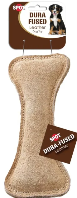 Ethical Dura-Fuse Leather Bone Toy For Dogs