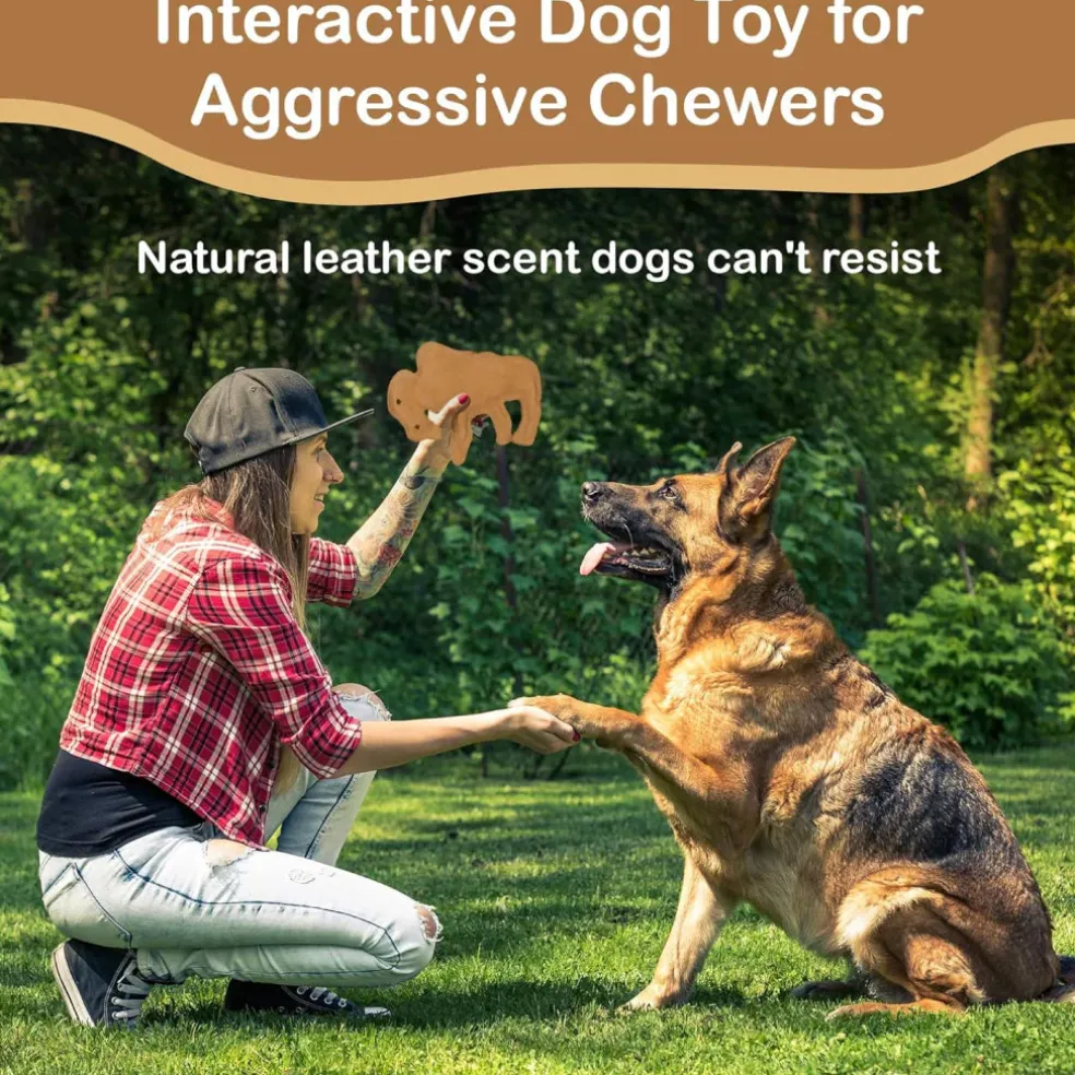 Ethical Dura-Fuse Leather Buffalo Toy For Dogs