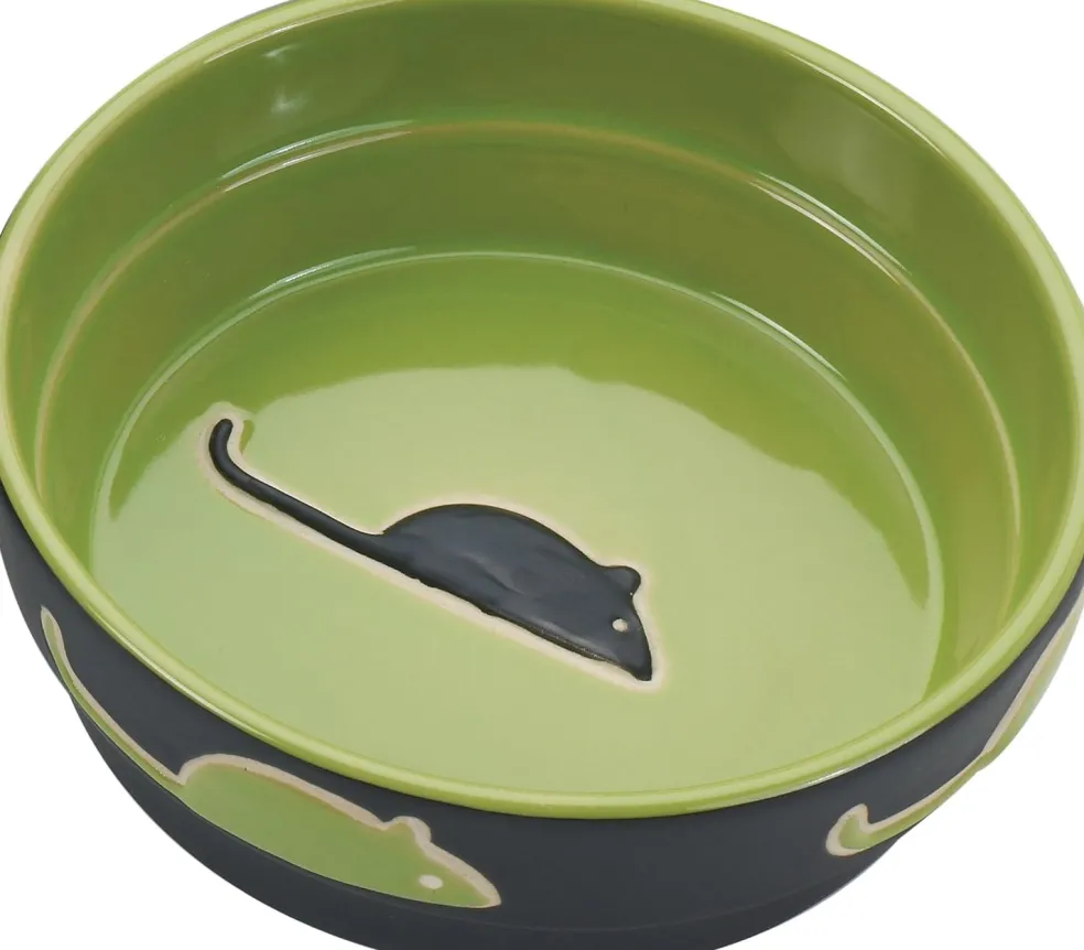 Ethical Fresco Dish For Cats (7"), Green