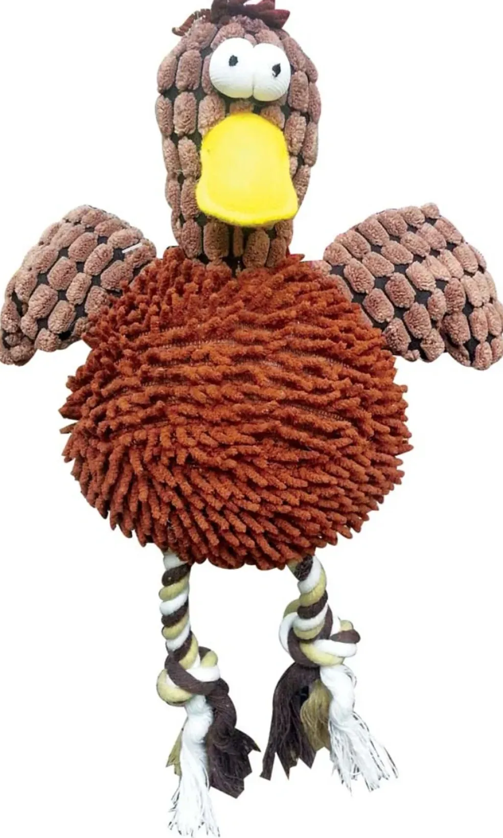 Ethical Giggler Plush Chicken Dog Toy, Assorted Colors