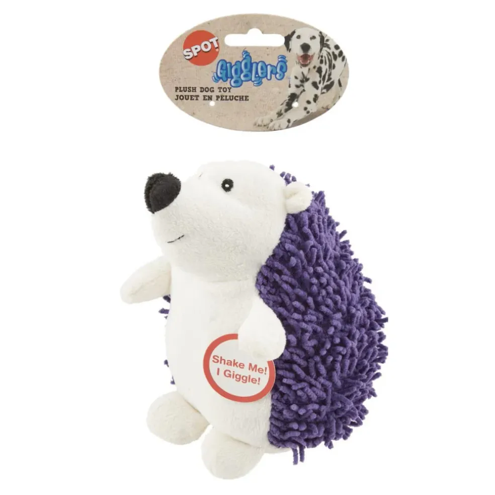 Ethical Giggler Plush Hedgehog Dog Toy, Assorted Colors