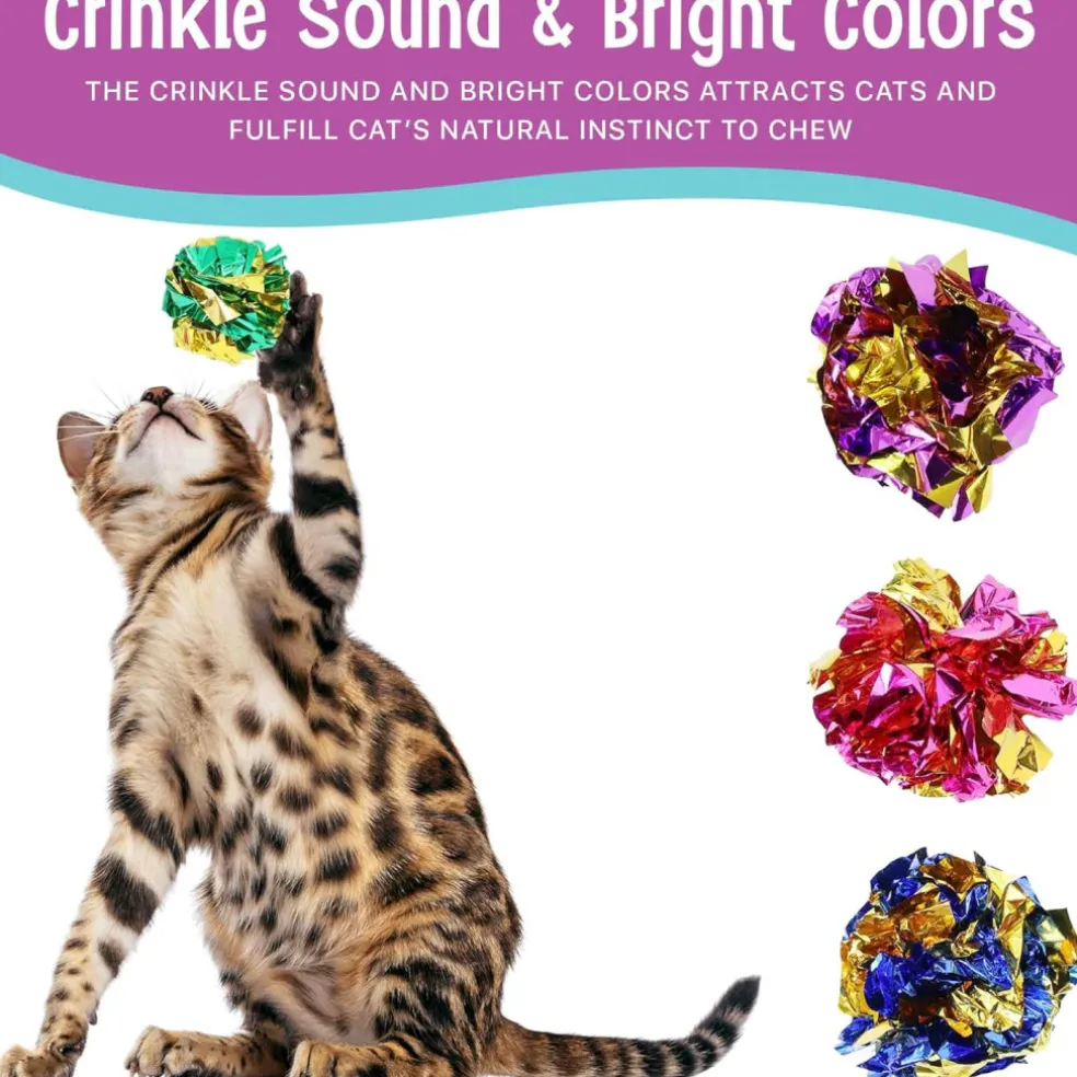 Ethical Mylar Balls Toy For Cats