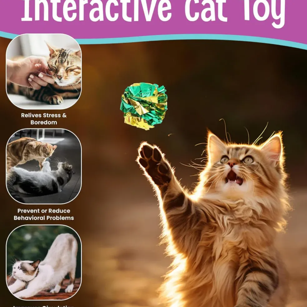 Ethical Mylar Balls Toy For Cats