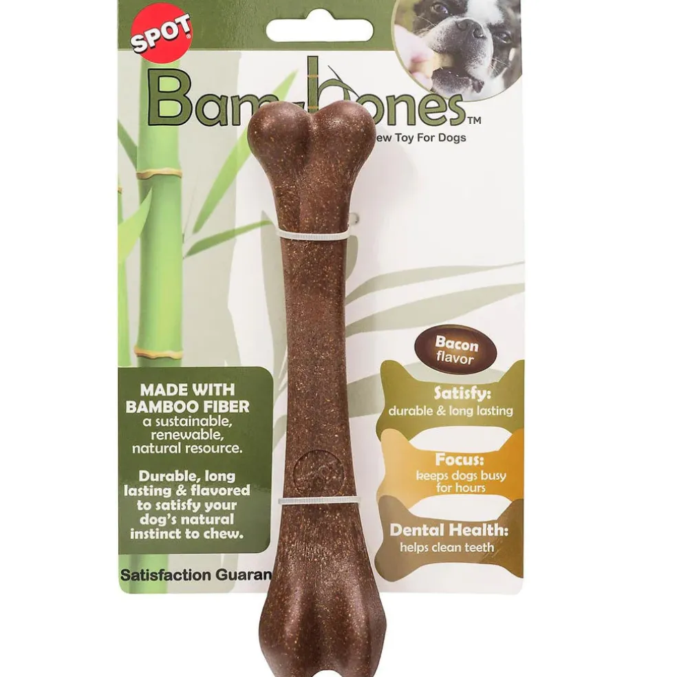 Ethical Pet Bam-Bones Bacon Flavor Chew Toy for Dogs