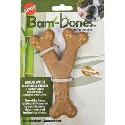Ethical Pet Bam-bones Chicken Flavored Wish Bone for Dogs