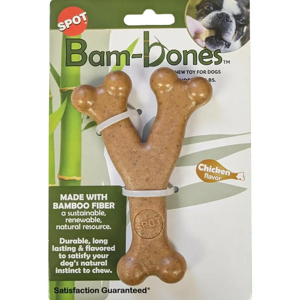 Ethical Pet Bam-bones Chicken Flavored Wish Bone for Dogs