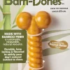 Ethical Pet Bam-Bones Twist Bone Peanut Butter Flavored Dog Chew Toy, 5"