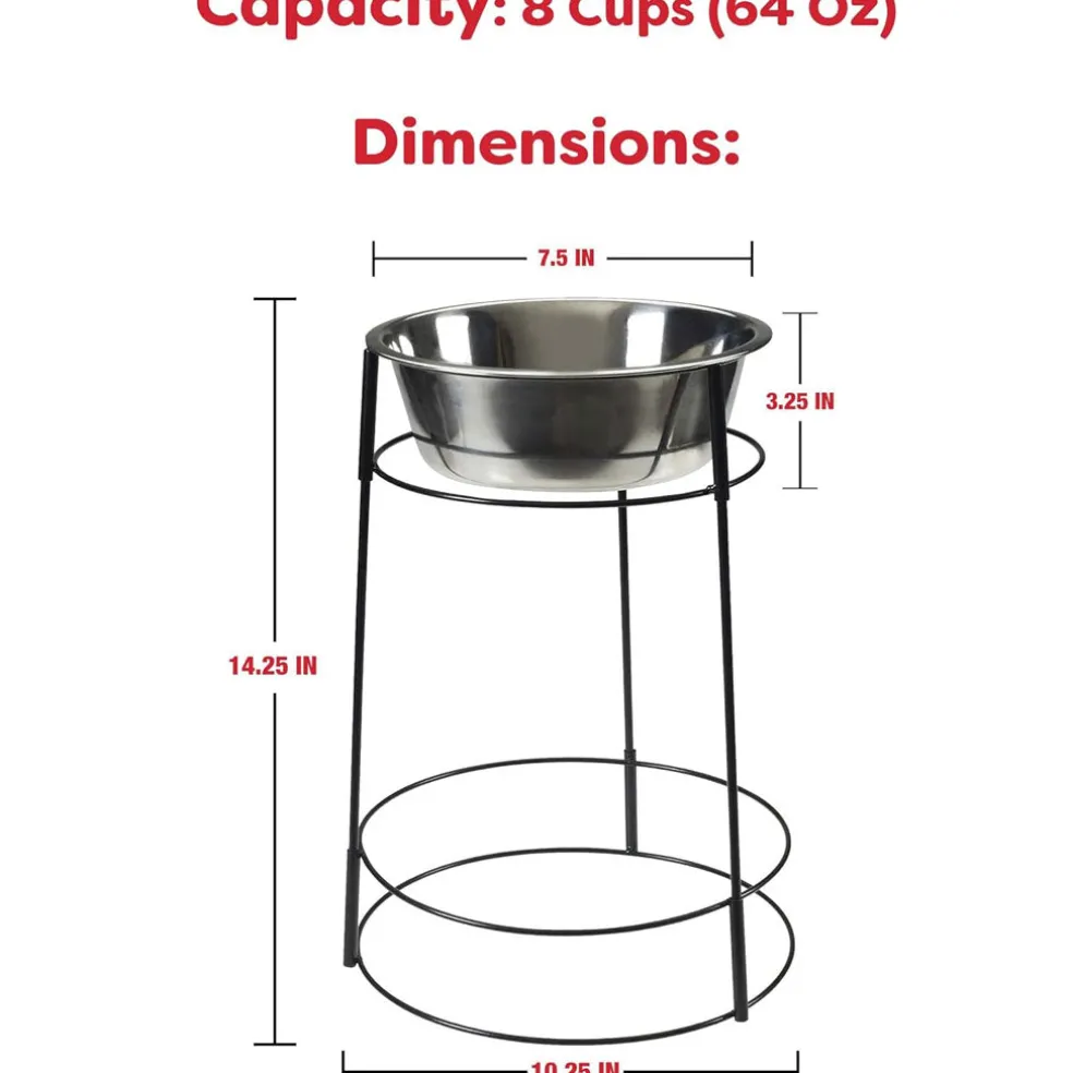 Ethical Pet Hi-Rise Single Diner 2-QT