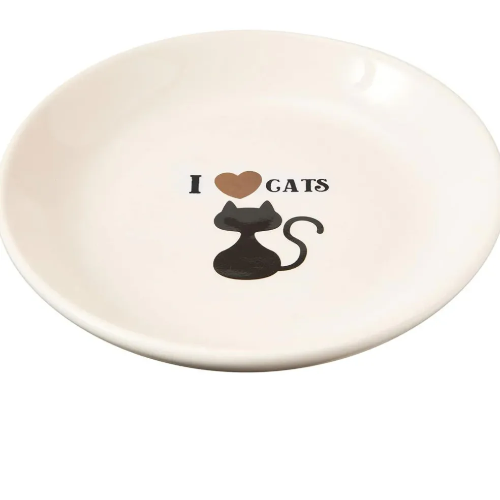 Ethical Pet I Love Cats Cat Saucer, 5"