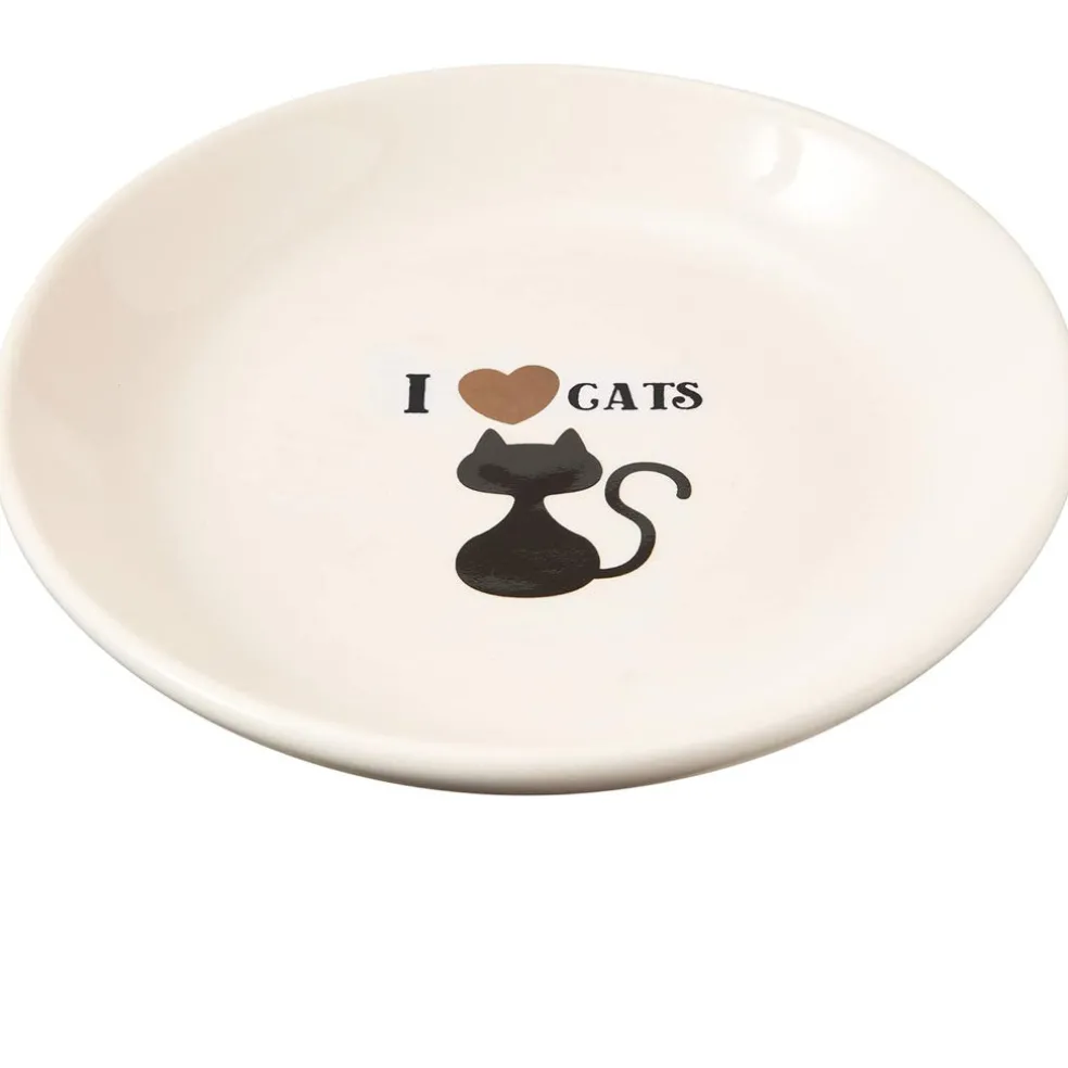 Ethical Pet I Love Cats Cat Saucer, 5"
