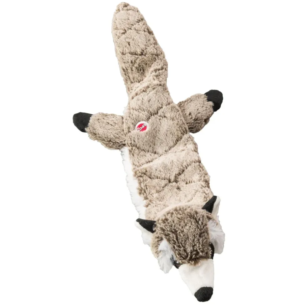 Ethical Pet Skinneeez Extreme Quilted Stuffing-Free Raccoon Toy for Dogs