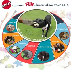 Ethical Pet Skinneeez Extreme Quilted Stuffing-Free Raccoon Toy for Dogs