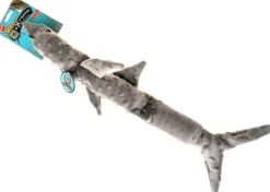 Ethical Pet Skinneeez Extreme Stuffing-Free Triple Squeaker Shark Dog Toy