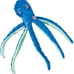 Ethical Pet Skinneeez Extreme Stuffing-Free Squeaky Octopus Plush Dog Toy, Color Varies, 16"