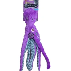 Ethical Pet Skinneeez Extreme Stuffing-Free Squeaky Octopus Plush Dog Toy, Color Varies, 16