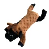 Ethical Pet Skinneeez Extreme Stuffer Brown Cow Dog Toy (14")