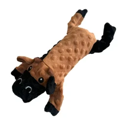 Ethical Pet Skinneeez Extreme Stuffer Brown Cow Dog Toy (14")