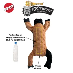 Ethical Pet Skinneeez Extreme Stuffer Brown Cow Dog Toy (14")