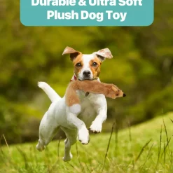 Ethical Pet Skinneeez Forest Series Stuffing-Free Plush Fox Toy for Dogs