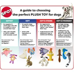 Ethical Pet Skinneeez Forest Series Stuffing-Free Plush Fox Toy for Dogs